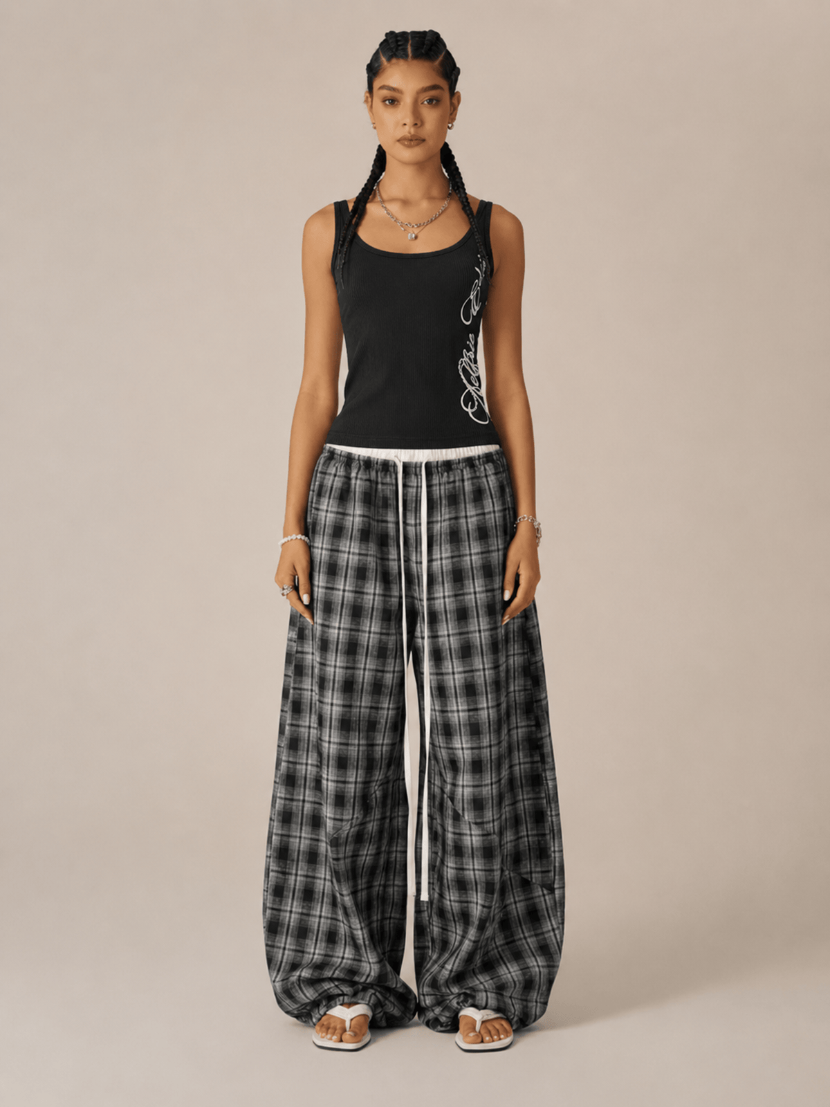 SlouchFlow™ Plaid Pants