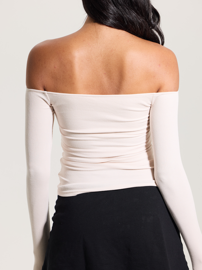 Nudea™ Braless Off the Shoulder Top