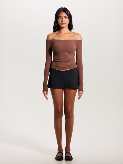 Nudea™ Braless Off the Shoulder Top