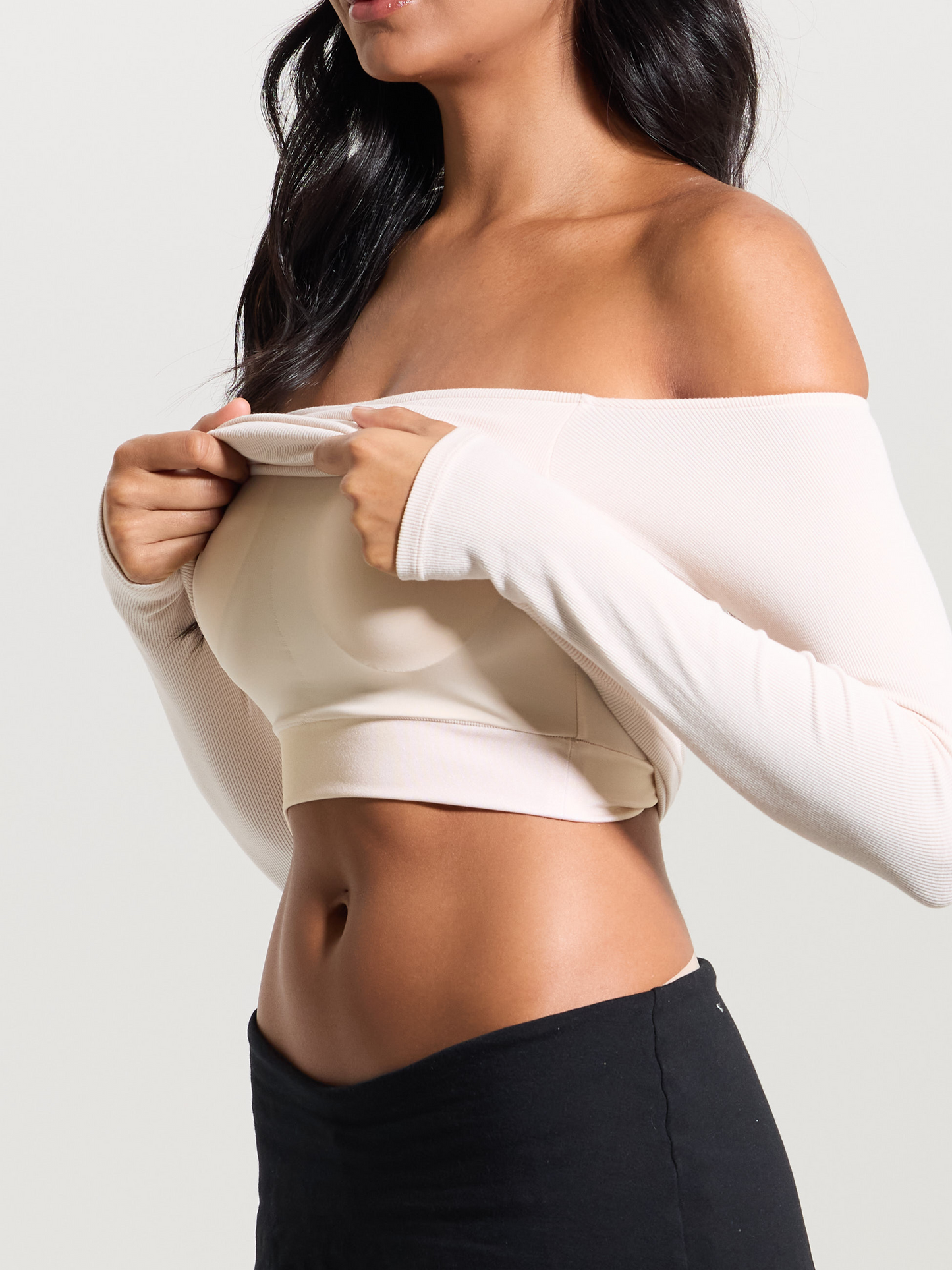 Nudea™ Braless Off the Shoulder Top