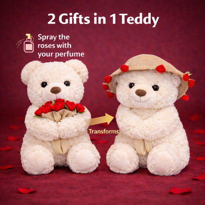 2-in-1 Teddy Bouquet Keepsake