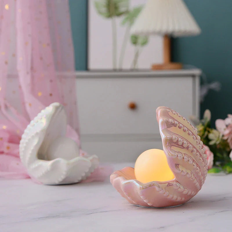 LumiPearl Shell Lamp