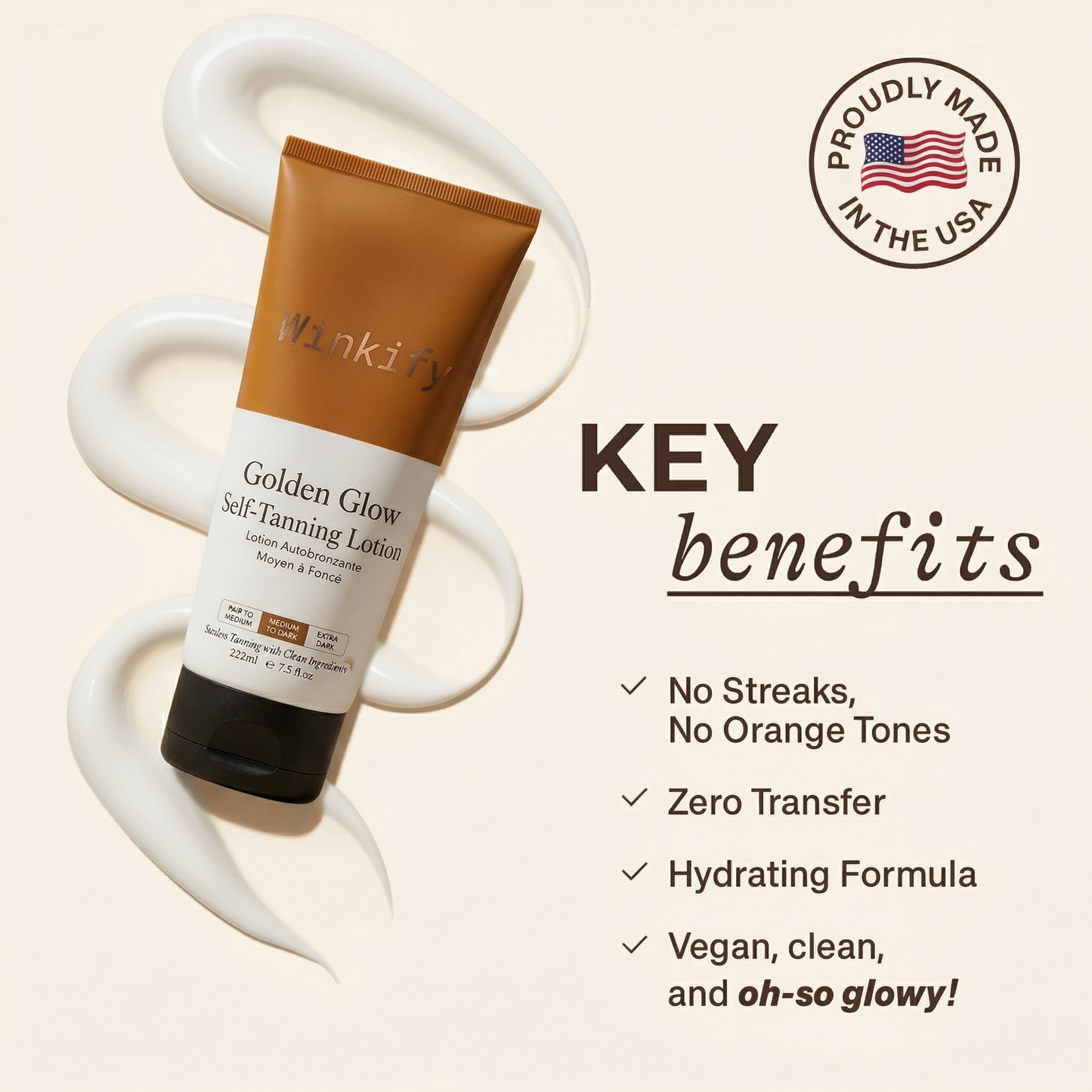 Winkify Golden Glow Self-Tanning Lotion