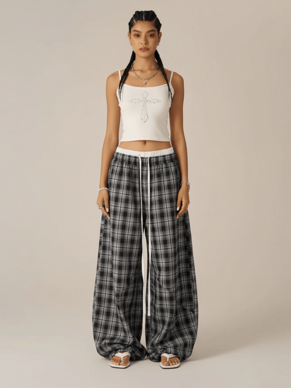 SlouchFlow™ Plaid Pants