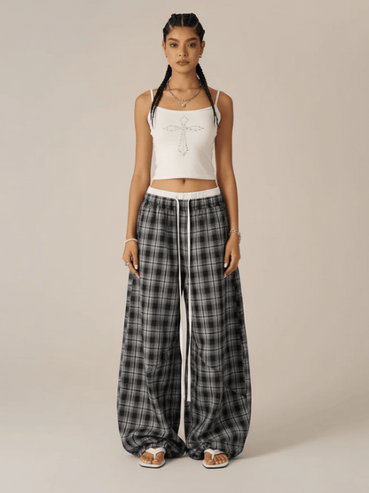 SlouchFlow™ Plaid Pants